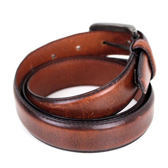 DOCKERS BROWN GENUINE LEATHER 1 1/8"Wd CASUAL DRESS MEN'S BELT Sz 38/95 (T98 - Picture 4 of 11